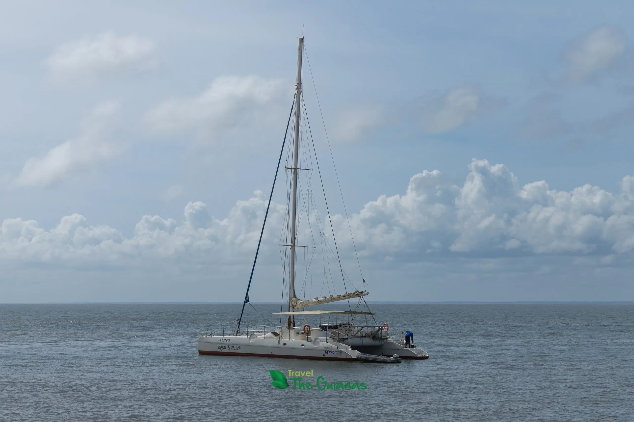 Catamaran near the Salvation Islands